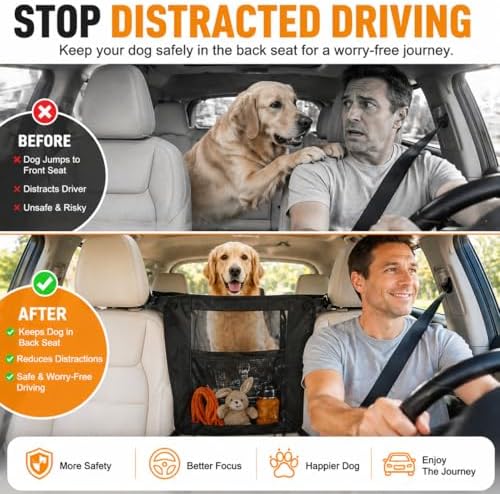 Dog Car Barrier, Pet Net for Car - Image 4