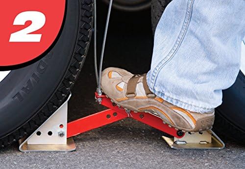 Fastway ONESTEP XL Wheel Chock for Tandem Axle Trailers and RVs-16 Inches to 30 - Image 4