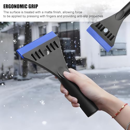 Car Windshield Ice Scraper, Vehicle Window Snow Sweeper to Remove Ice, - Image 4