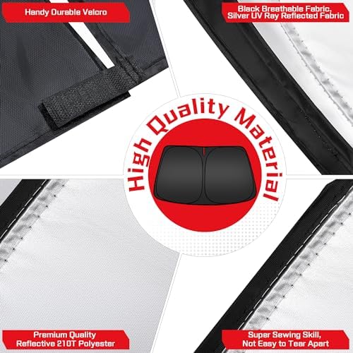 ARISMOTOR Windshield Sun Shade for Toyota 4Runner 4-Runner 2010-2025 - Image 5