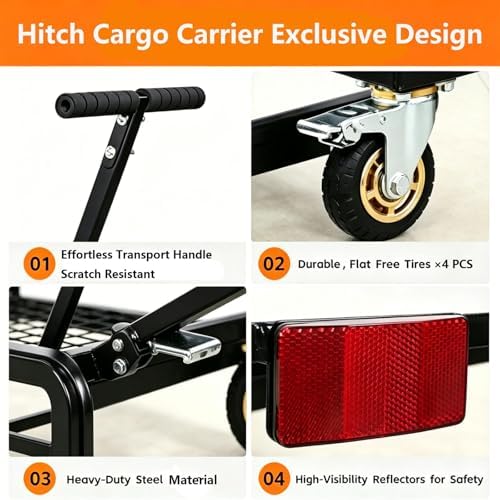GarveeTech Foldable Hitch Cargo Carrier - Image 4