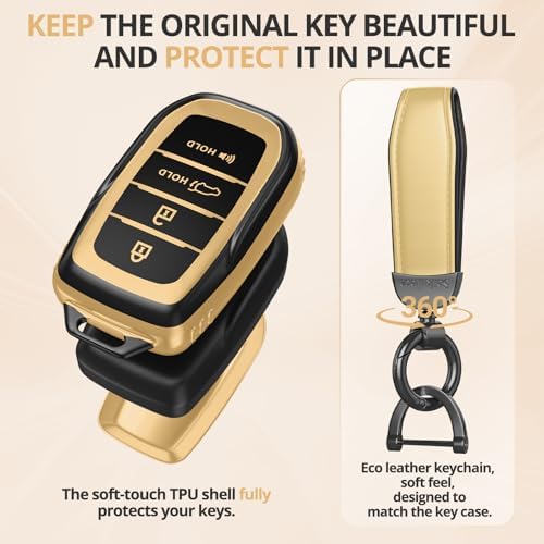 For Toyota Key Fob Cover Accessories- Matte TPU Key Fob Cover - Image 3