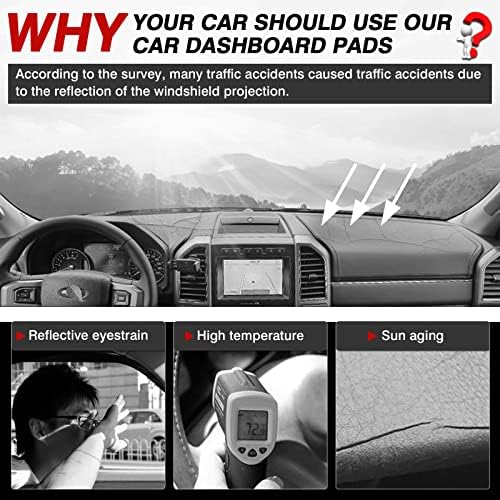 Autorder Dashboard Cover Mat for 2021-2025 2026 Ford F150 F-150 Accessories - Image 2