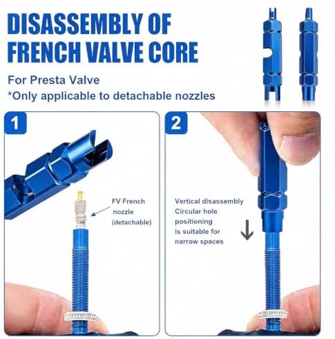 2 Pack Bike Valve Core Removal Tool, Tubeless Tire Stem Remover - Image 4
