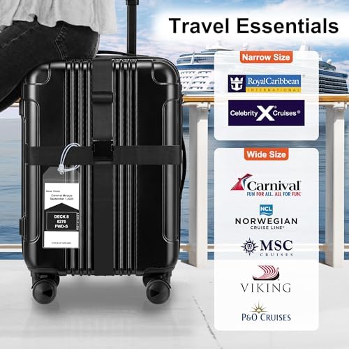 Gostwo 8 Pack Luggage Straps and Cruise Tags Set - Image 4