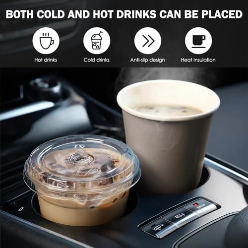 Cats Car Coasters for Cup Holders Set of 2 Pink Paws Absorbent Ceramic Cup - Image 5