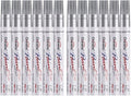 Overseas 12 Silver Paint Pens Permanent Markers, Oil Based Paint Markers by Overseas