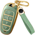 Lucrum Compatible with Hyundai Key Fob Cover & Keychain by Lucrum