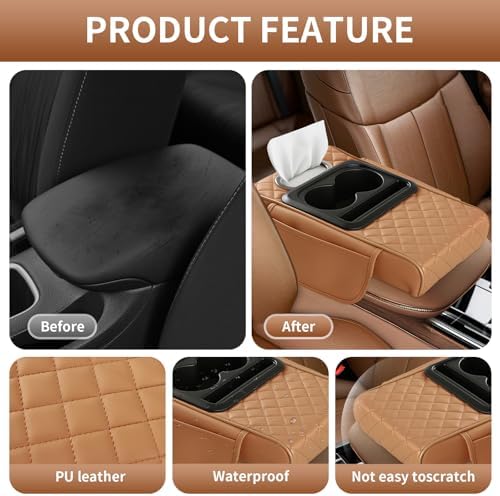 5-in-1 Car Armrest Cushion, Universal Arm Box Pad Cover - Image 3