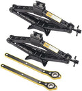 2 Set 2 Ton Scissor Jack for Car, by GENHAKON