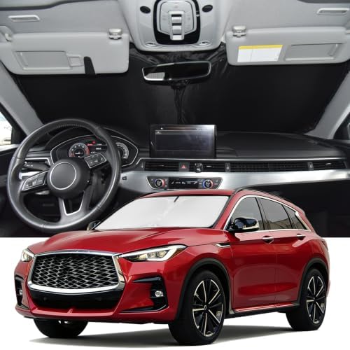 Windshield Sun Shade for Infiniti QX55 2022-2026 Car Window Shade 4 Layers by ZOIBVCARSUNSHADE
