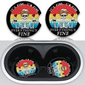 Funny Skull with Coffee Cup Holders Car Coasters Set by Unknown