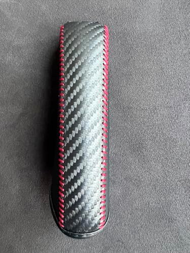 Loncky Black Genuine Leather Handbrake Cover - Image 3