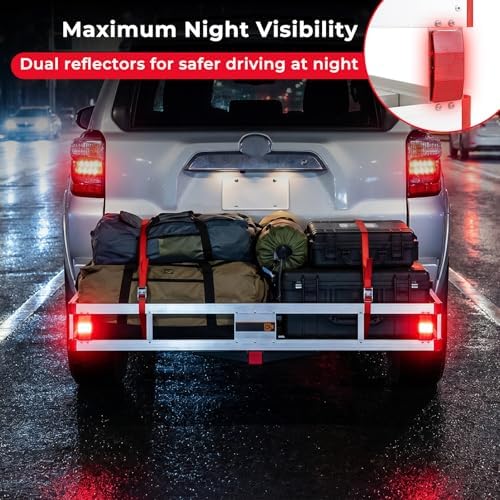 Aluminum Cargo Carrier, Hitch Mount Luggage Basket - Image 5