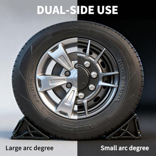 Rubber Wheel Chocks for RV Trailer Upgraded Deformable Design 4 Pc - Image 6