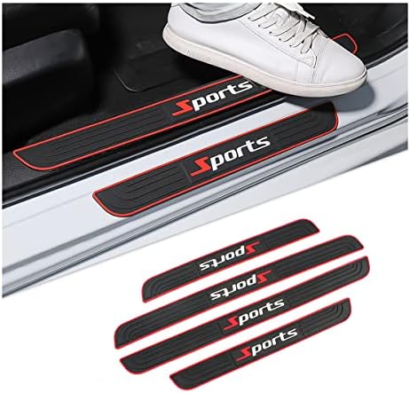 4PCS Car Door Sill Plate Protectors, Auto Door Entry Guards Sill Scuff Cover by Unknown