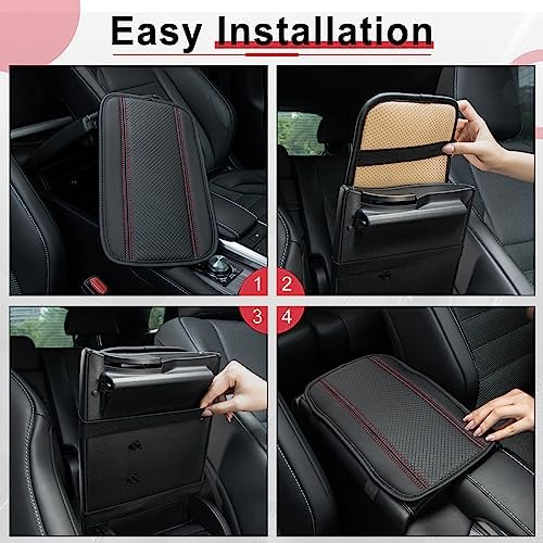 Amiss Car Center Console Pad, Universal Waterproof Car Armrest Seat Box Cover - Image 3