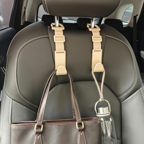 Amooca Anti-drop Car Headrest Hooks 4 Pack Seat Organizer - Image 2