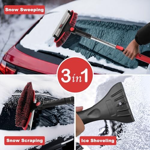 CARCAREZ 55" Extendable Snow Brush - Image 2