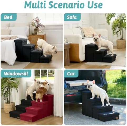 COZY KISS Dog Stairs with Storage - Image 6