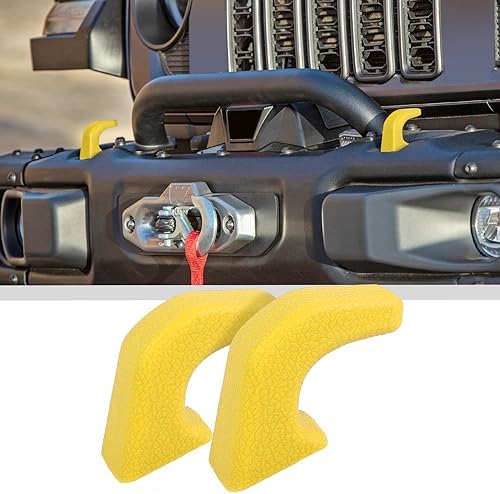 JWWY Tow Hook Protector Cover for Jeep Wrangler JK JL & Gladiator JT 4xe by jwwy
