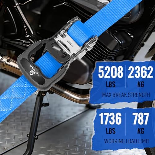 Ratchet Straps 4 Pack, 208LBS Break Strength - Image 4