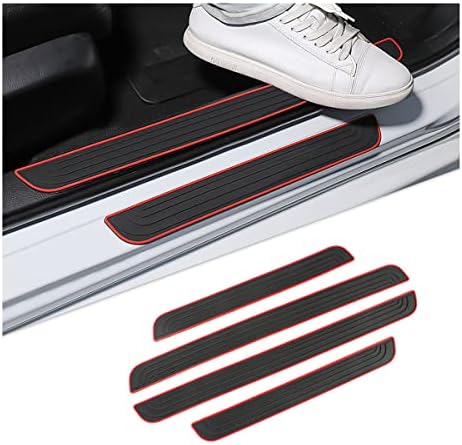 4PCS Car Door Sill Plate Protectors, Auto Door Entry Guards Sill Scuff Cover by Unknown
