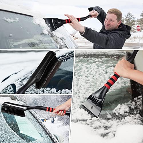 FOVAL 27" Snow Brush with Wider Ice Scraper, Snow Removal Car Brush with - Image 7