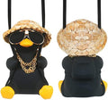 Cool Car Accessories for Men Funny Black Duck Truck Rear View Mirrors Charm by Idefair
