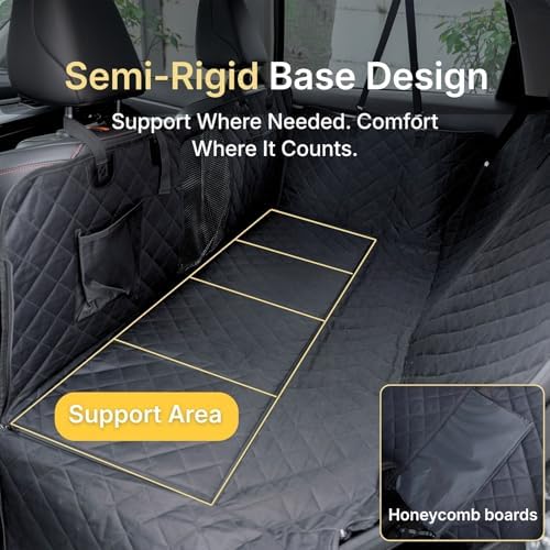 Car Back Seat Extender for Dogs, Semi-Hard Bottom Design, Fits Compact SUVs - Image 2