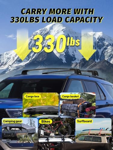 330LB Roof Rack Cross Bars Fit for 2020-2026 Explorer Cargo Bars - Image 3