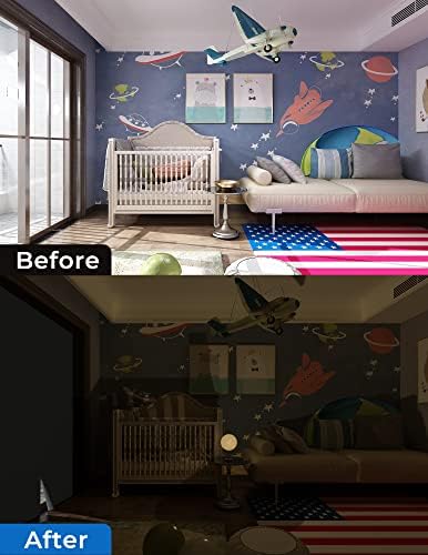 Sumobaby Blackout Curtains for Bedroom 75"x57" Portable No Drill Blackout Blinds - Image 6