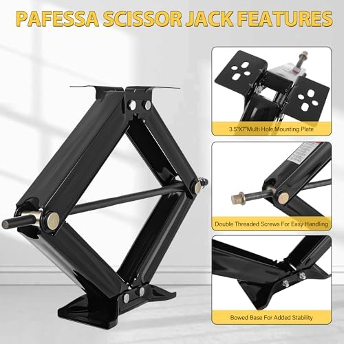 RV Scissor Jack Stabilizer 6500lb Heavy Duty 24" RV Trailer Stabilizer Leveling - Image 3