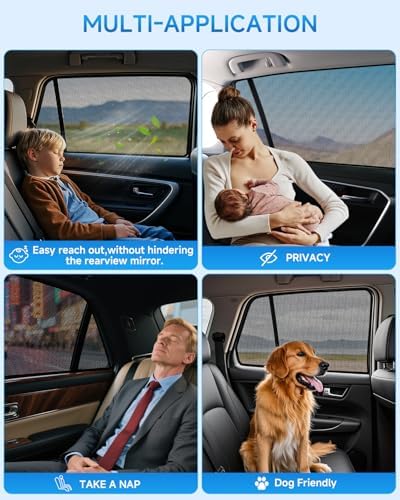 Car Window Shades for Toyota Corolla, UV & Heat Blocker, Privacy Protection for - Image 6