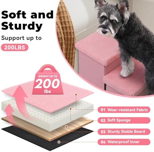 Zerbuger Dog Stairs with Storage - Image 4