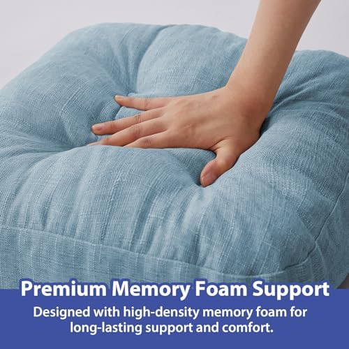 IASEAHK Memory Foam Dining Chair Cushions, 16.5"x16.5"x3.5" - Image 5