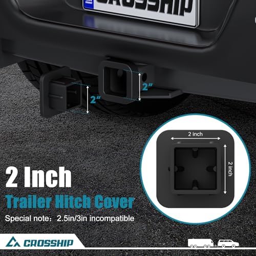 2" Trailer Hitch Cover Tube Cover Plug Cap Rubber, Hitch Cover Fits Class 3 4 5 - Image 4