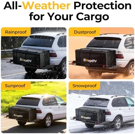 BougeRV Hitch Cargo Carrier Bag 20 Cubic Feet 700D Waterproof Expandable - Image 4