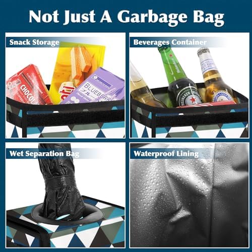 Femuar Car Trash Can with Lid - Image 4