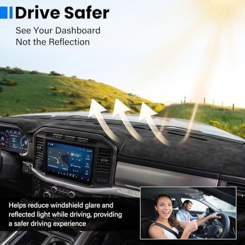 Dash Cover Mat Compatible with Ford F250 F350 F450 F550 2023-2026 Car Interior - Image 5