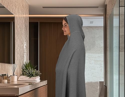 COTTON CRAFT Hooded Bath Towel for Adults – 2 Pack 100% Cotton Bath Sheet - Image 5