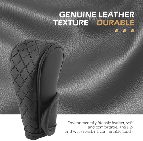 Car Gear Shift Cover, Leather Shifter Cover, Gear Shift Knob Cover - Image 3