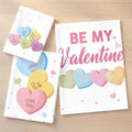 Peryiter 3 Pack Valentine Heart Decorative Bath Towel Set by Peryiter
