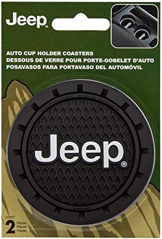 Plasticolor 000652R01 Jeep Logo Auto Car Truck SUV Cup Holder Coaster 2-Pack - Image 3