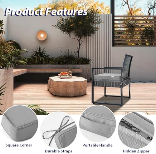 IPYNBAP Outdoor Chair Cushions Set of 4 -Waterproof Outdoor Seat Cushions - Image 5