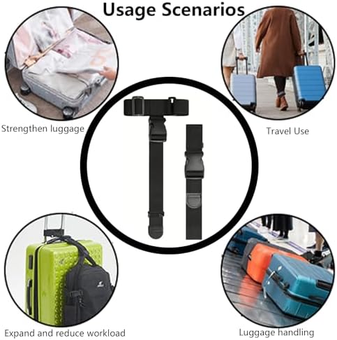 Luggage Straps, Add a Bag Luggage Strap, Heavy Duty Adjustable Suitcase Belt - Image 5