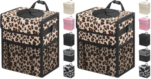 Capolo Car Trash Can with Lid, Leakproof Car Garbage Can by Capolo