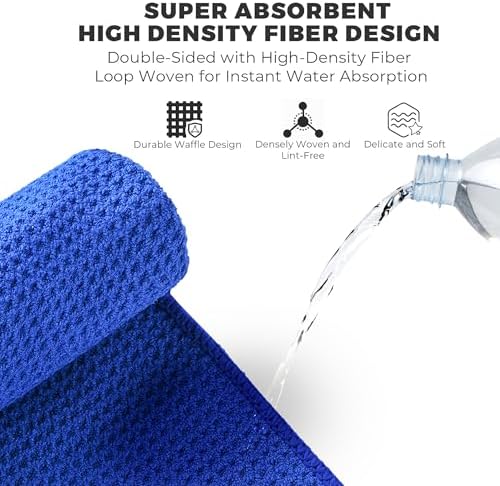 Mile High Life Microfiber Golf Towel 3 Pack Waffle - Image 3