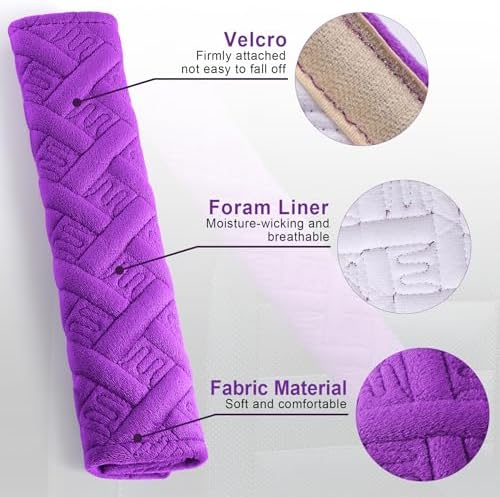 JUSTTOP 2-Pack Universal Car Seat Belt Pads Cover - Image 4