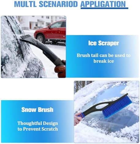 Car Snow Brush and Ice Scraper, Vehicle Windshield Scraper Deicer - Image 4